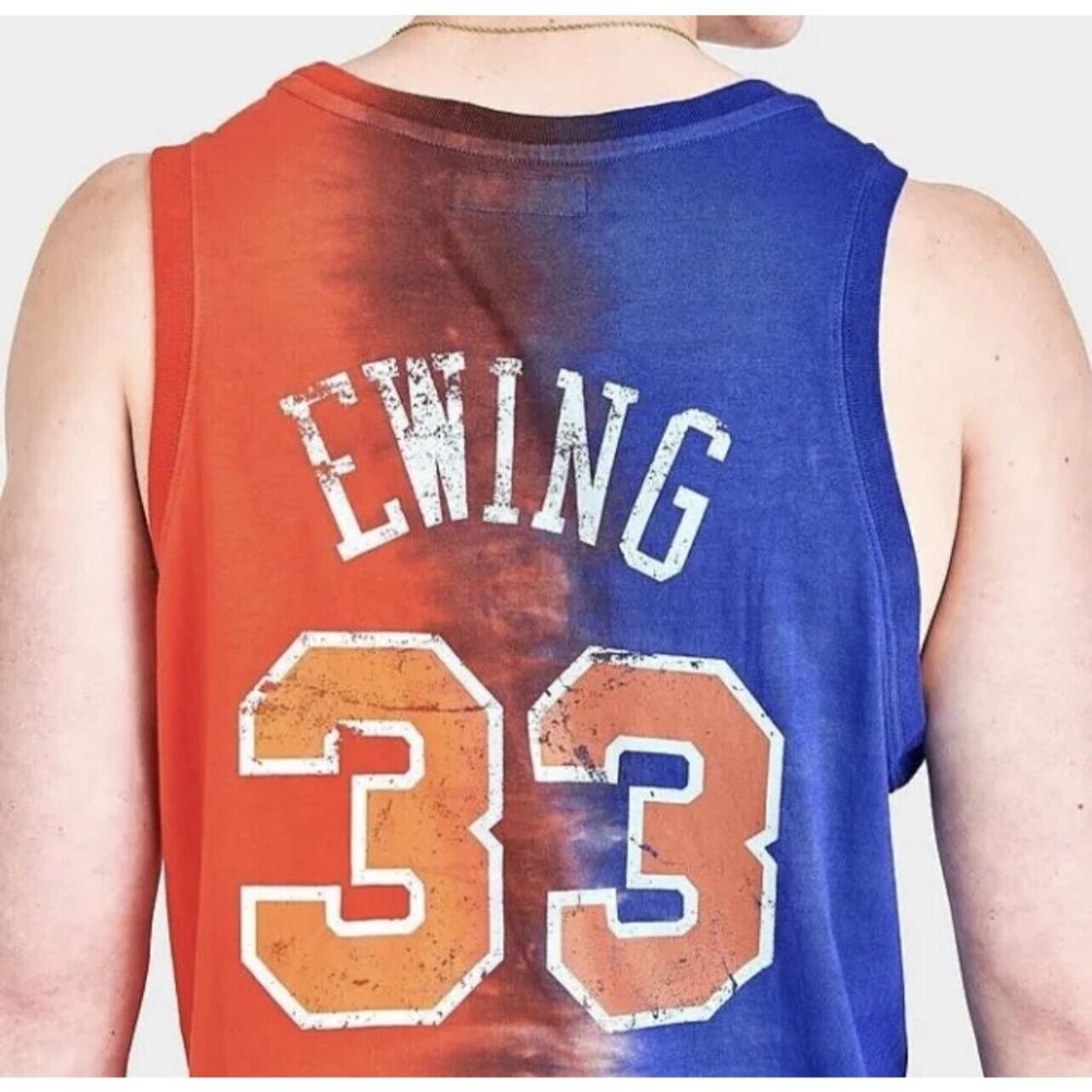 Men's Mitchell & Ness New York Knicks NBA Patrick Ewing Tie-Dye Tank Size Large - Picture 4 of 6